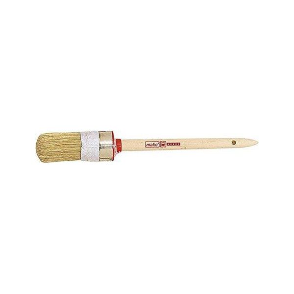 Mako Pennello Ad Anello Per Vernici, Manico In Legno Naturale Misura 4, 25 Mm-image