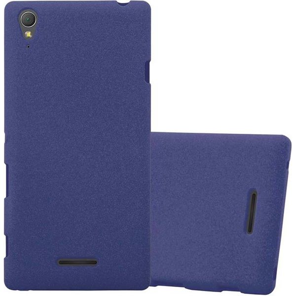 Cadorabo Custodia Protettiva Per Sony Xperia T3 In Blu Custodia Del Telefono Cellulare Tpu Etui Cover Case-image