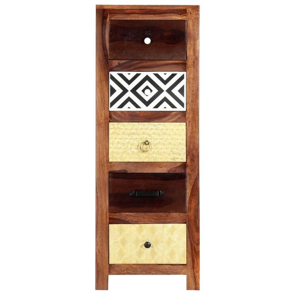Syfax™ Credenza 40X30X110 Cm In Legno Massello Di Acacia-image
