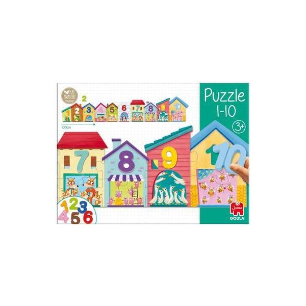 Jumbo Spiele Goula 1-10, Puzzle Per Bambini, Puzzle In Legno, Gioco Di Posa, Bambini, Apprendimento Dei Numeri, 55260-image