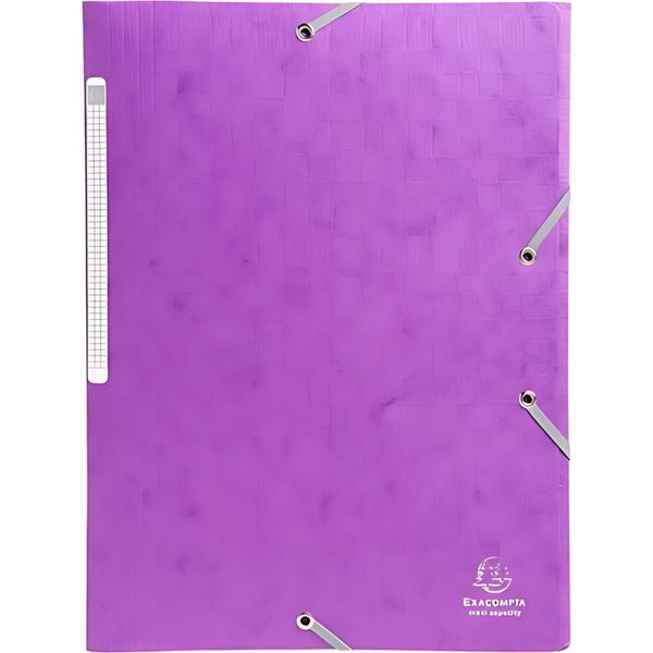 Raccoglitore Con Elastico E 3 Lembi In Cartoncino Monoblocco Scotten Manila 425G Nature Future, Per Formato Din A4 Violet-image