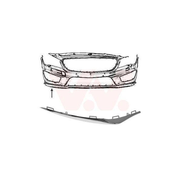 Van Wezel 2937582 Copertura Paraurti Anteriore Destra Adatta Per MERCEDES-BENZ Cla Coupé (C117) Cla Shooting Brake (X117)-image