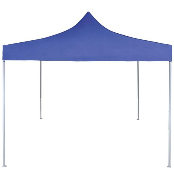 Vidaxl Tenda Professionale Pieghevole Per Feste 2×2 M Acciaio Blu-image