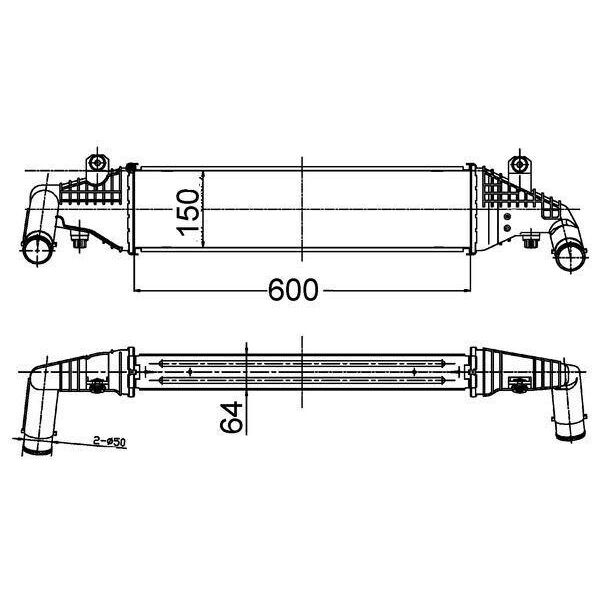 Mahle Ci 504 000S Intercooler Llk Per Mazda 3 (Bk) Turbo Intercooler-image