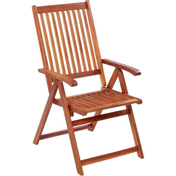 Vidaxl Sedie Da Giardino Pieghevoli 3 Pz. Legno Massiccio Di Acacia-image