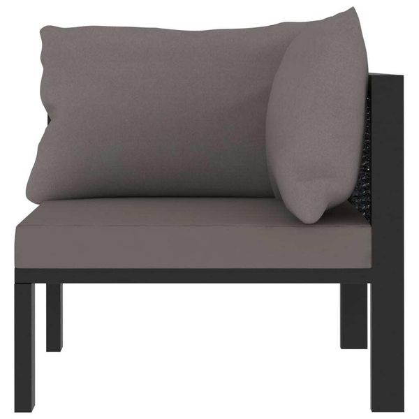 Syfax™ Idaxl Divano Angolare Modulare Bracciolo Sinistro Polyrattan Antracite-image
