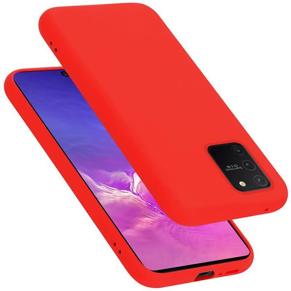 Cadorabo Custodia Protettiva Per Samsung Galaxy A91 / S10 Lite / M80S Custodia In Rosso Telefono Cellulare Case Cover Tpu Etui-image