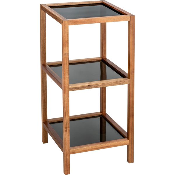 Mensola Per Bagno E Soggiorno Wenko Mod. Fondi, 3 Ripiani, In Legno Di Acacia-image