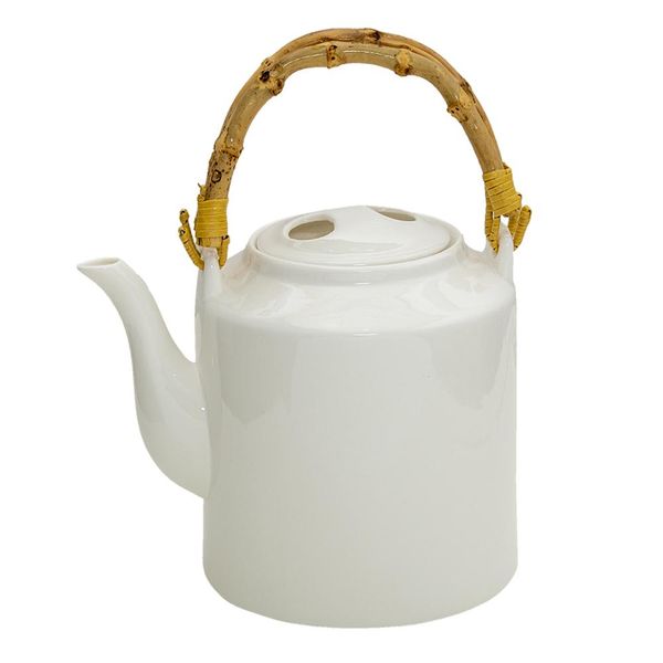 Teiera Clayre & Eef 1500 Ml Porcellana Bianca-image