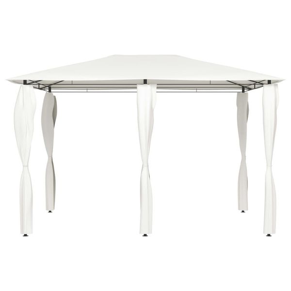 Vidaxl Padiglione Con Coperture Per Pali 3X4X2,6 M Crema 160 G/M²-image