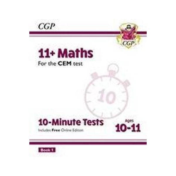 11+ Cem 10-Minute Tests: Matematica - Età 10-11 Libro 1 (Con Edizione Online)-image