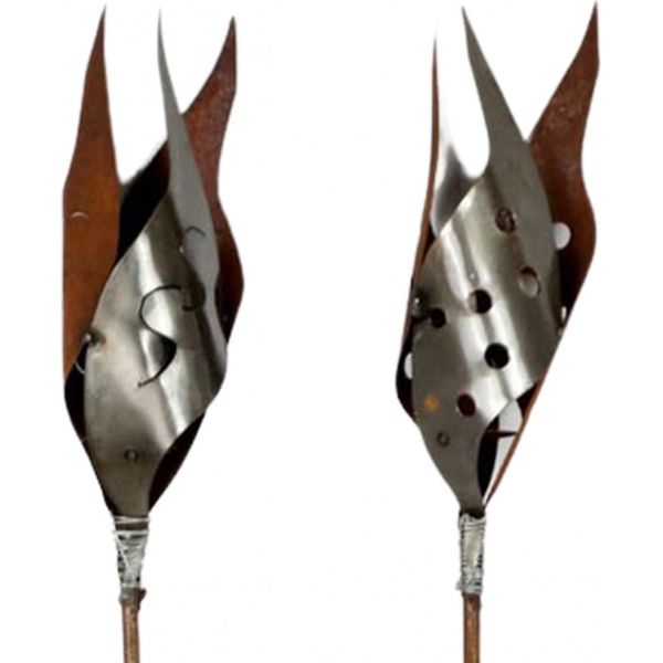 Set Di 2 Torce Da Giardino Di Circa 155 Cm - Decorazione Per Il Giardino-image