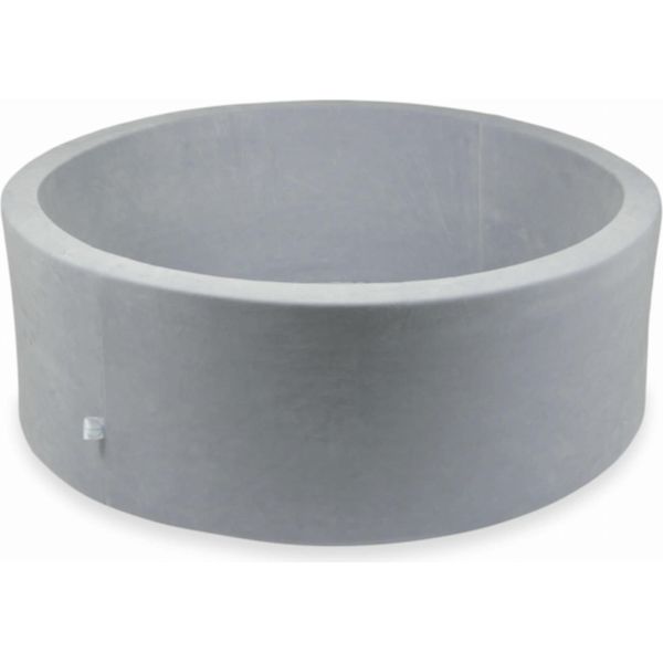 Bacinella 110X40Cm Velvet Soft Grigio Chiaro Senza Palline-image