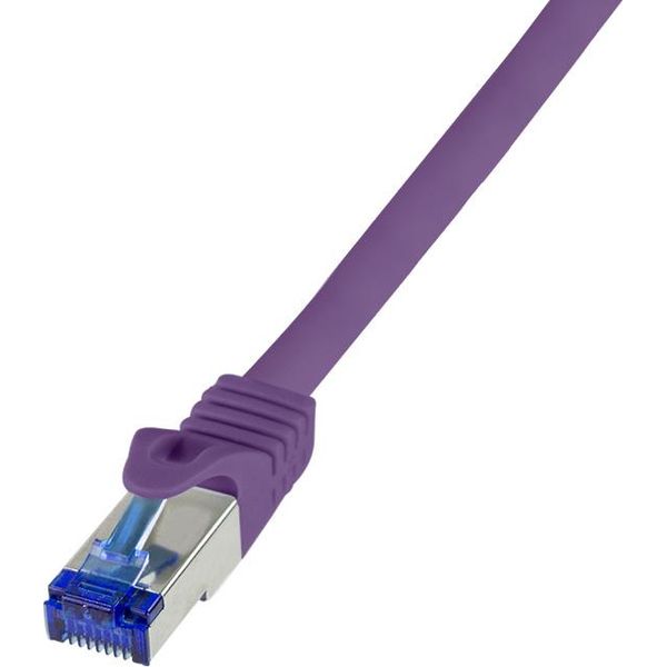 Logilink Professional C6A019S Cavo Patch Logilink Ultraflex, Cat.6A, S/Ftp, 0,25 M, Viola-image