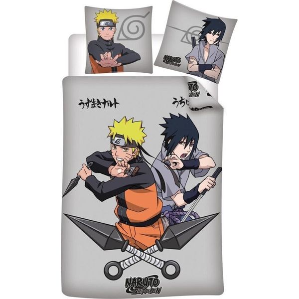 Naruto Weapons Copripiumino Singolo 140 X 200 Cm In Cotone-image