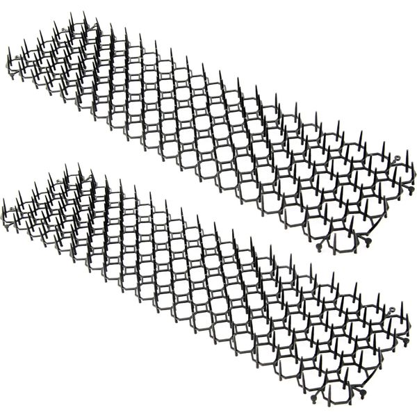 Confezione Da 4 Griglie Di Spine Da 50 Cm Come Difesa Dalla Martora, Protezione Dai Gatti - Barriera Per Animali - Protezione Anti-Scavalcamento Per Balconi O Recinzioni - Regolabile Individualmente-image