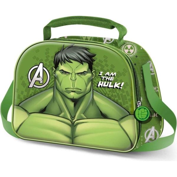Karactermania Marvel Hulk Rage 3D Borsa Da Pranzo Verde Verde Taglia Unica-image
