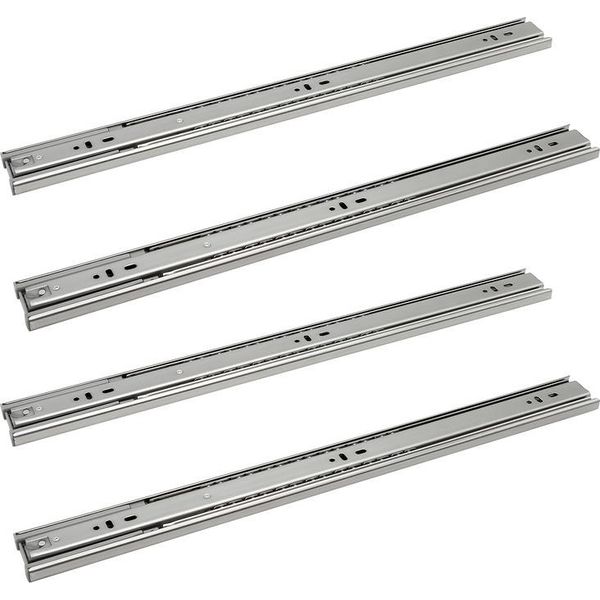 Jiubiaz Guide Per Cassetti 45 Mm Guide Per Impieghi Gravosi Guide A Estrazione Totale Con Cuscinetti A Sfera Guide Strette 250 Mm 4 Pezzi-image