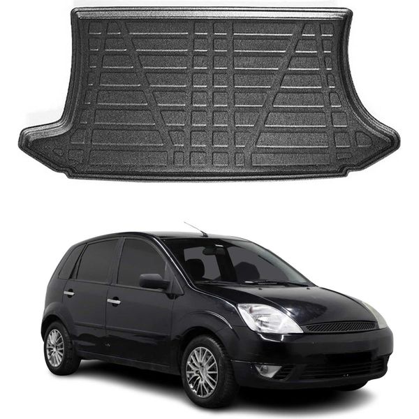 Fodera Bagagliaio Per Ford Fiesta 2002-2009 Hatchback In Gomma Tpe-image