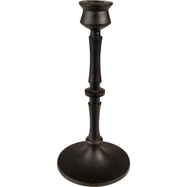 Portacandele Clayre & Eef 23 Cm Alluminio Nero-image