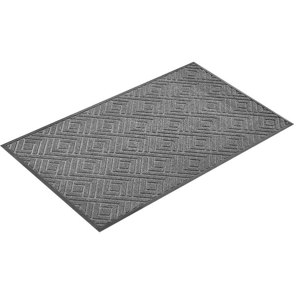 Succebuy Tappetino Antipolvere, 1562 X 914 Mm, Zerbino Per Aree Interne Ed Esterne, Tappetino Per La Pulizia Con Supporto In Tpe, Tappetino D'ingresso Robusto E Lavabile Per Corridoi, Balconi, Garage, Grigio-image