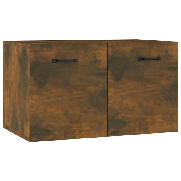 Vidaxl Armadio A Muro In Rovere Fumé 60X36,5X35 Cm Materiale A Base Di Legno-image