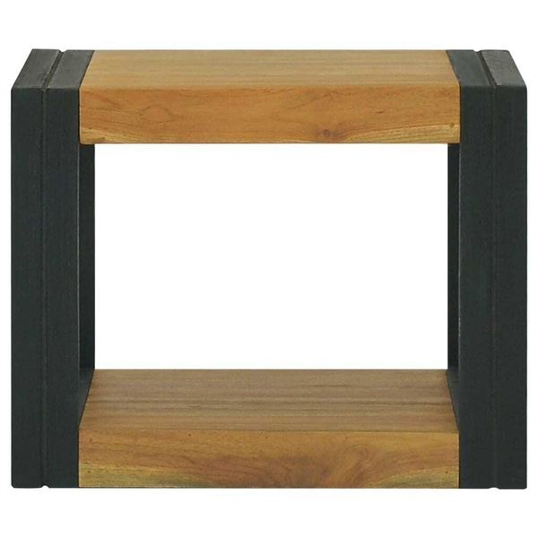 Vidaxl Mensola Da Bagno A Parete 45X45X35 Cm In Legno Massiccio Teak-image