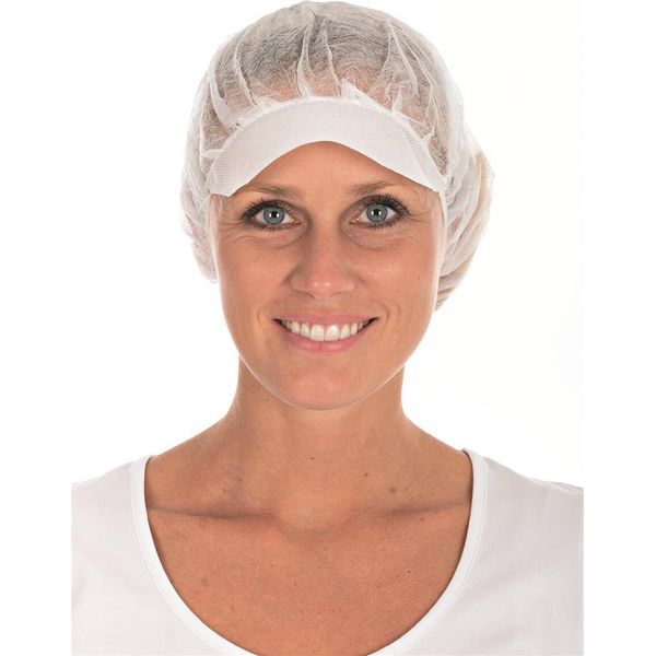 Hygonorm 12819 Baretthauben Mit Schirm Light Weiß ø 48 Cm Pp Beutel-image