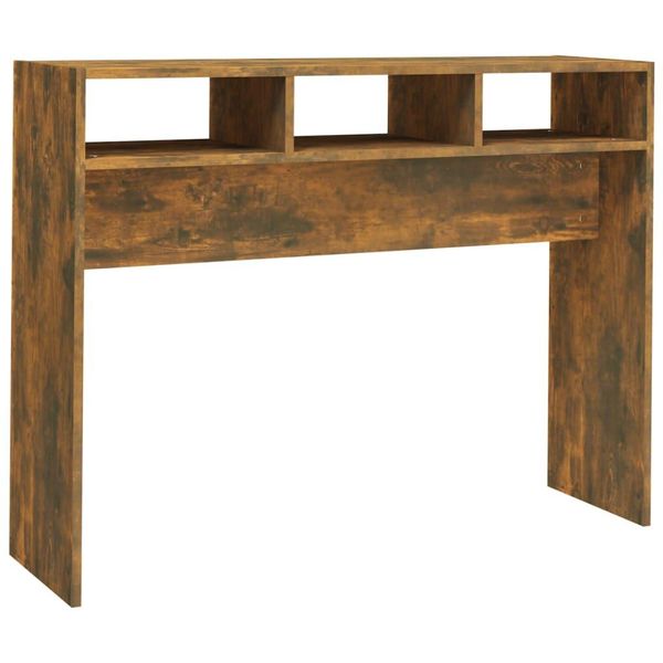 Tavolo Consolle In Rovere Fumé 105X30X80 Cm Materiale A Base Di Legno-image