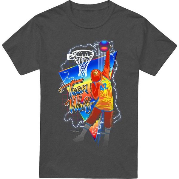 Teen Wolf - Maglietta Unisex Uomo/Donna, Screziata TV28017 (Xl) (Carbone)-image