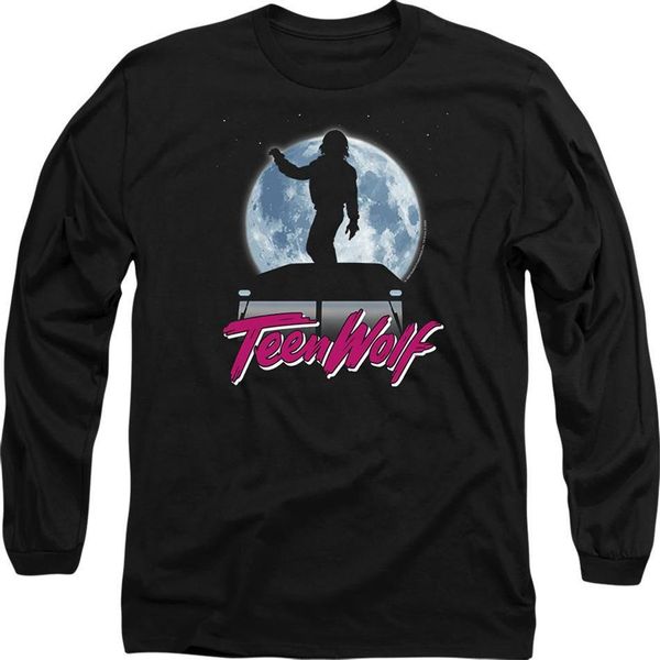Teen Wolf - T-Shirt Unisex Uomo/Donna, Manica Lunga TV28260 (M) (Nero)-image