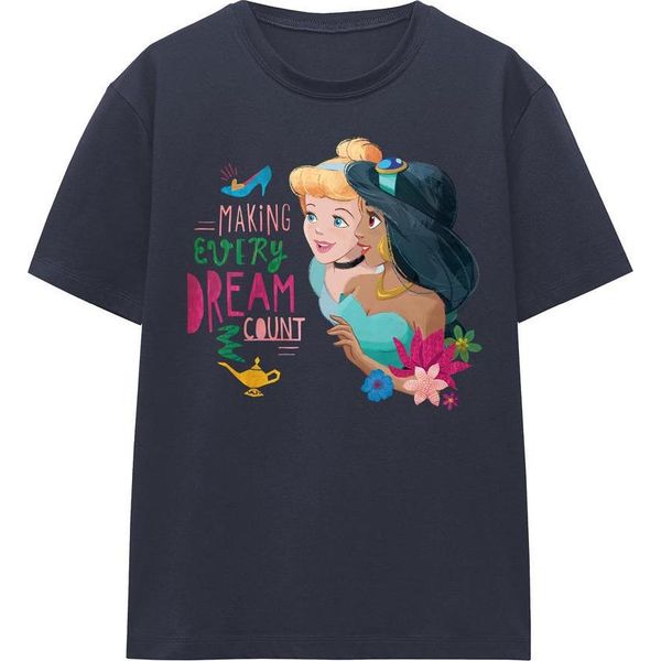 Disney Princess - Maglietta "Making Every Dream Count"" Per Donna TV25670 (M) (Marineblau)"-image