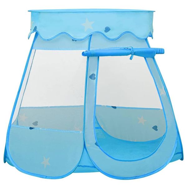 Vidaxl Tenda Da Gioco Per Bambini Con 250 Palline Blu 102X102X82 Cm-image