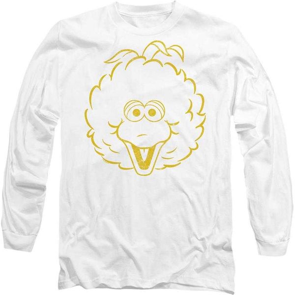 Sesame Street - T-Shirt Unisex Uomo/Donna, Manica Lunga TV28345 (L) (Bianco)-image