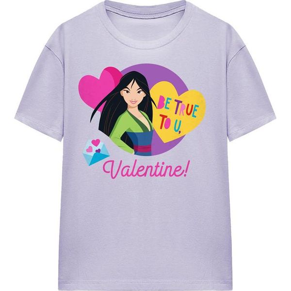 Disney Princess - Maglietta Da Donna "Sii Fedele A Te"", Valentinstag TV25681 (L) (Lavendel)"-image