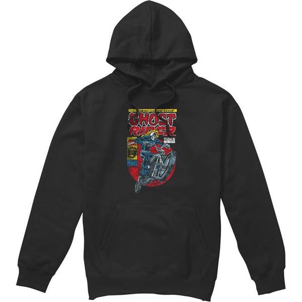 Ghost Rider - Felpa Con Cappuccio Per Uomo/Donna Unisex TV28526 (Xxl) (Nero)-image