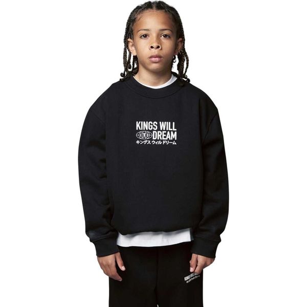 Kings Will Dream - Felpa Da Ragazzo "Studio Title"" Con Scollo Rotondo BG2393 (140) (Nero)"-image