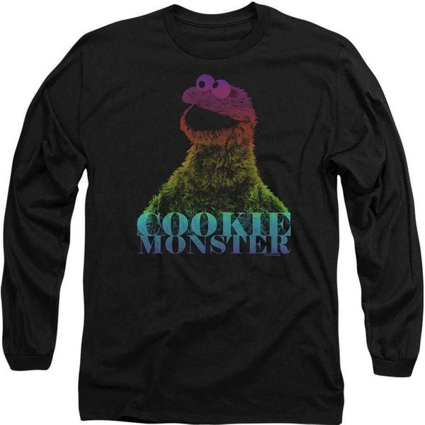 Sesame Street - T-Shirt Unisex Uomo/Donna, Manica Lunga TV28322 (M) (Nero)-image
