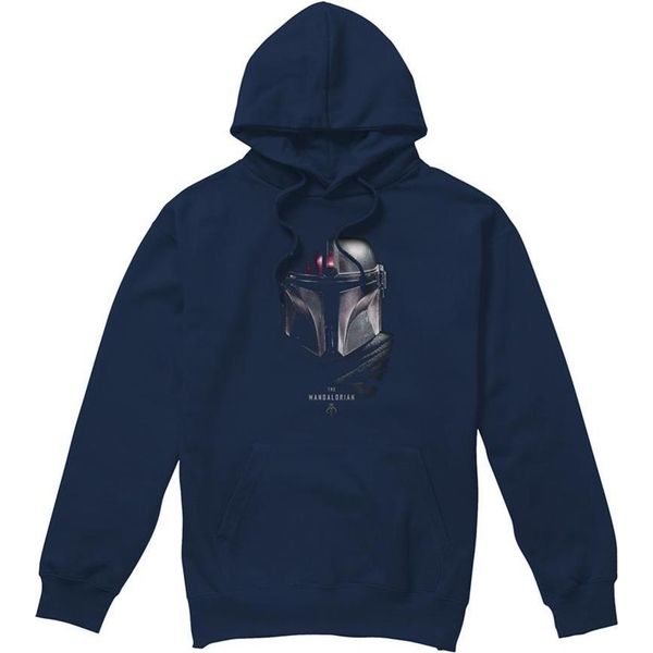 Star Wars Mandalorian - Felpa Con Cappuccio Per Uomo/Donna Unisex TV28520 (M) (Navy)-image