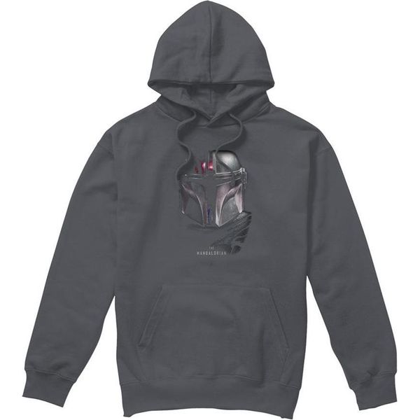 Star Wars Mandalorian - Felpa Con Cappuccio Per Uomo/Donna Unisex TV28520 (M) (Charcoal)-image