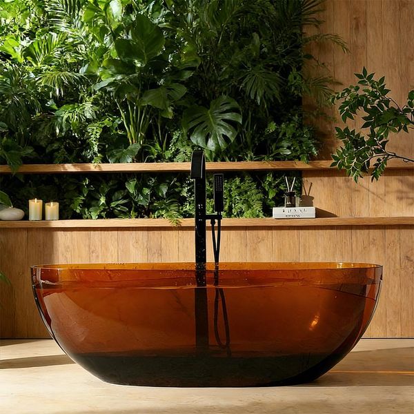 Vasca Da Bagno, Vasca Da Bagno Colorata, Vasca Da Bagno Trasparente, Vasca Da Bagno Indipendente, Vasca Da Bagno Relax, Vasca Da Bagno Per Il Bagno.130*68*55Cm/Tw-8507T-130/-image