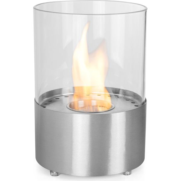 Caminetto A Etanolo Moritz Da Tavolo I 29 X 20 X 20 Cm In Acciaio Inox I Fuoco Da Tavolo Rotondo I Barattolo Da 500 Ml In Acciaio Inox I Camino A Bioetanolo I Stufa A Bioetanolo Da Interno Esterno I Da Interno Esterno I Bruciatore A Bioetanolo-image