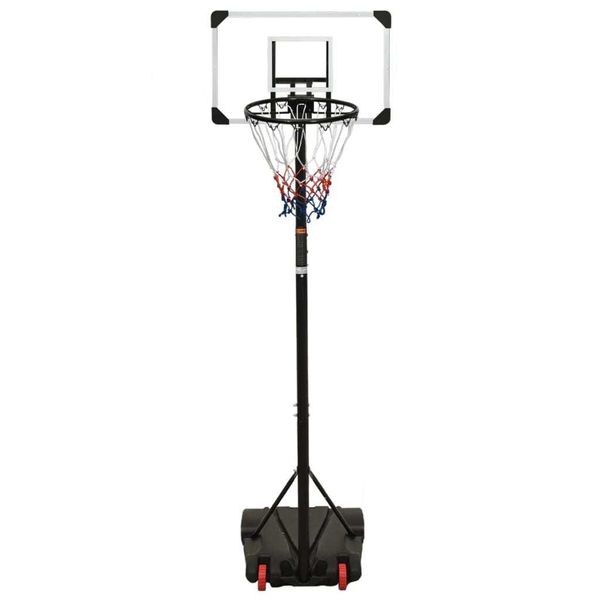 Vidaxl Cavalletto Da Basket Trasparente 216-250 Cm In Policarbonato-image