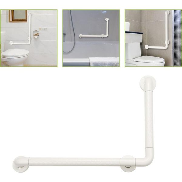 Jopassy Maniglione Antiscivolo Per Bagno Bagno Anziani Maniglione A Parete Acciaio Inox Bianco E Nylon Maniglie Di Sicurezza Maniglie Di Supporto Maniglione 60*40Cm-image