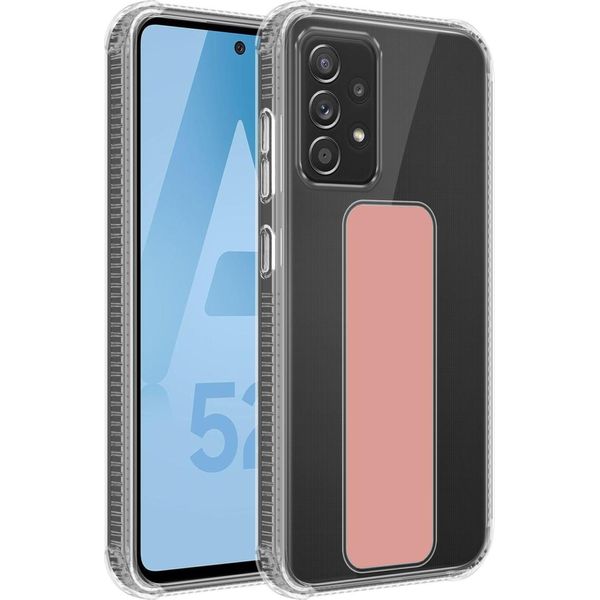 Cadorabo Custodia Protettiva Per Samsung Galaxy A52 (4G / 5G) / A52S Custodia In Rosa Custodia Tpu Silicone Cover Funzione Stand-image