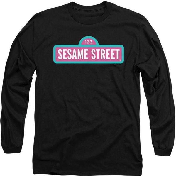 Sesame Street - T-Shirt Unisex Uomo/Donna, Manica Lunga TV28277 (Xl) (Nero)-image