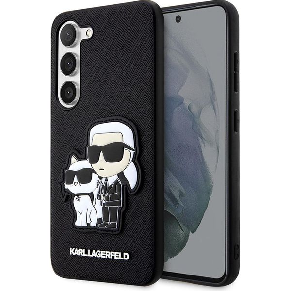 Karl Lagerfeld Klhcs23Msankcpk S23+ S916 Hardcase Czarny/Black Saffiano Karl & Choupette-image