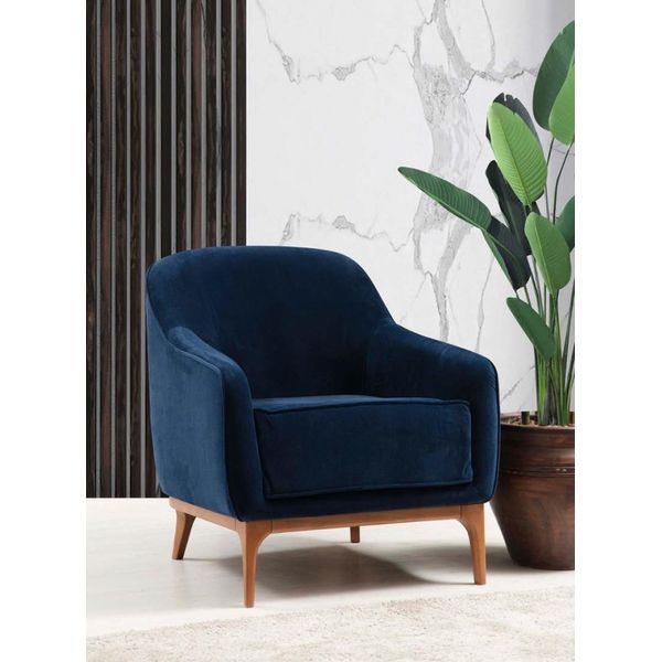 Lusso Poltrona Sitter Soggiorno 1 Seduta Tessuto Poliestere Stile Design Moderno Nuovo-image