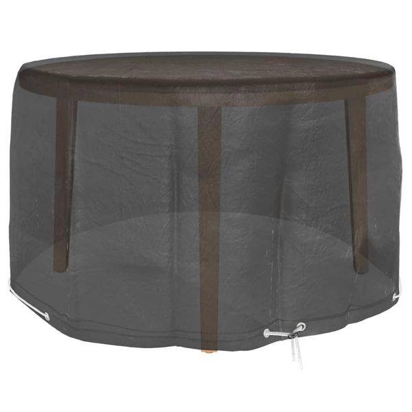 Syfax™ Coperture Mobili Da Giardino 2Pz 6 Occhielli Ø125X75 Cm Rotonde-image