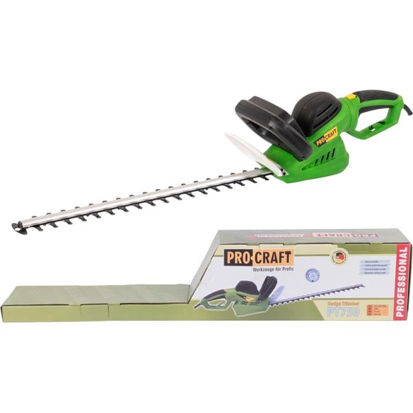 Tagliasiepi Procraft PT750 750 Watt 610 Mm Lunghezza Di Taglio 24 Mm Spessore Di Taglio-image